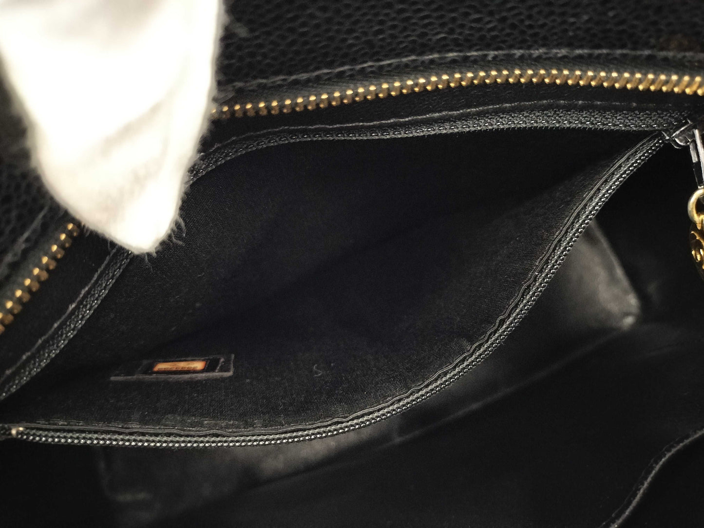 CHANEL Caviar Leather Reissue Tote Bag, Gold Hardware, Black, No. 6