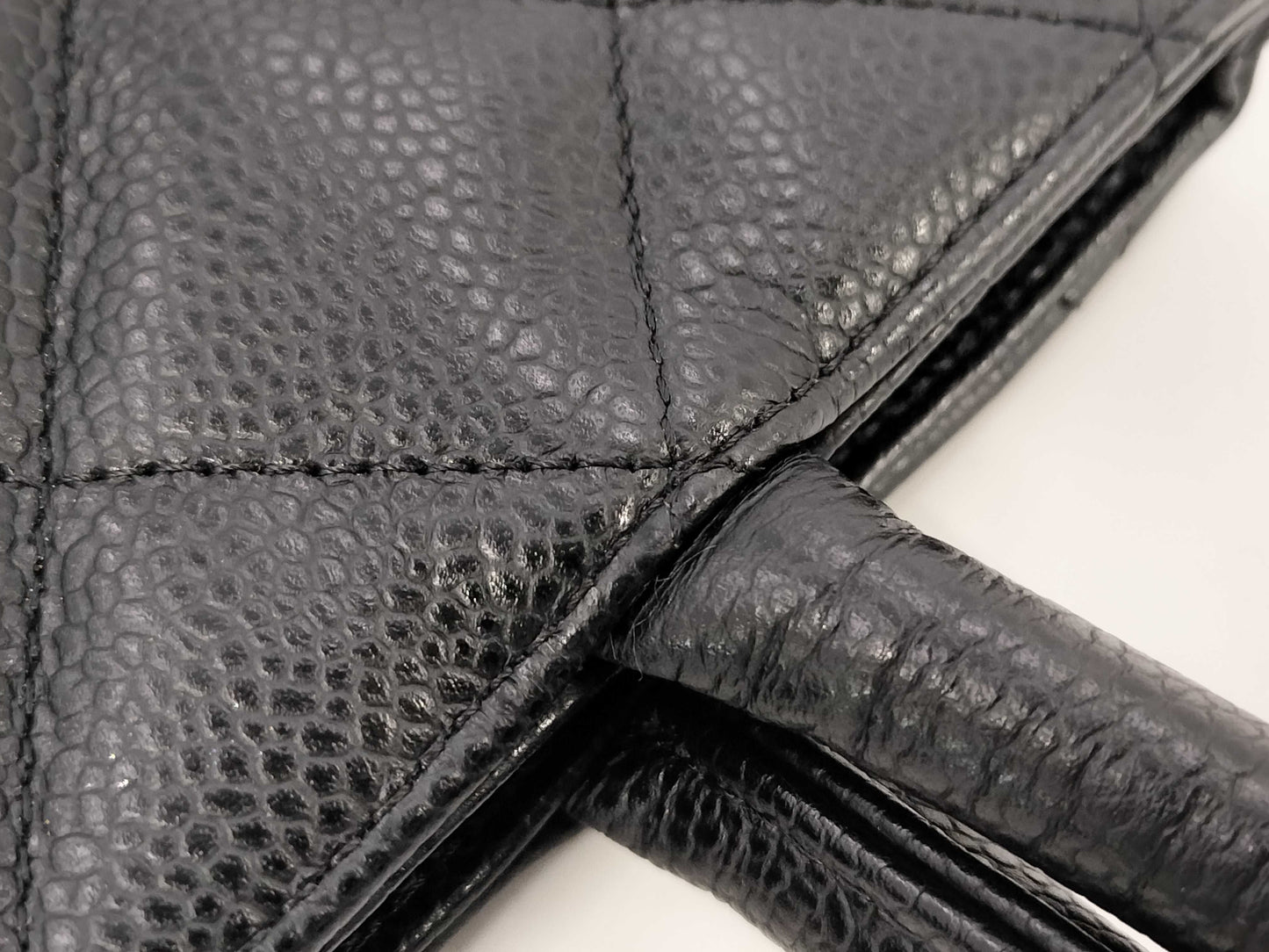 CHANEL Caviar Leather Reissue Tote Bag, Gold Hardware, Black, No. 10
