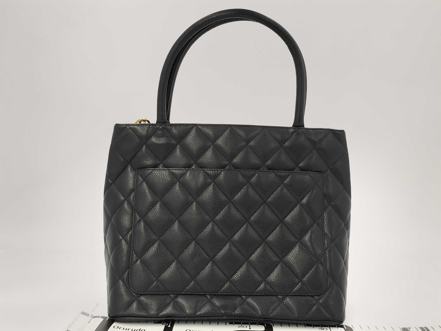 CHANEL Caviar Leather Reissue Tote Bag, Gold Hardware, Black, No. 10
