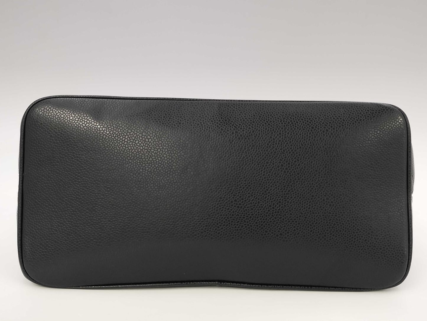 CHANEL Caviar Leather Reissue Tote Bag, Gold Hardware, Black, No. 10
