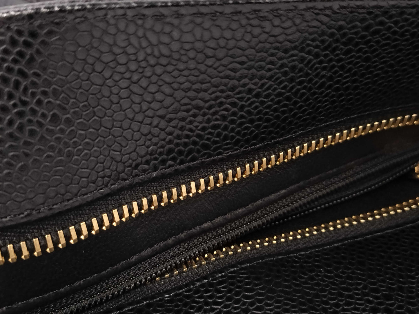 CHANEL Caviar Leather Reissue Tote Bag, Gold Hardware, Black, No. 10