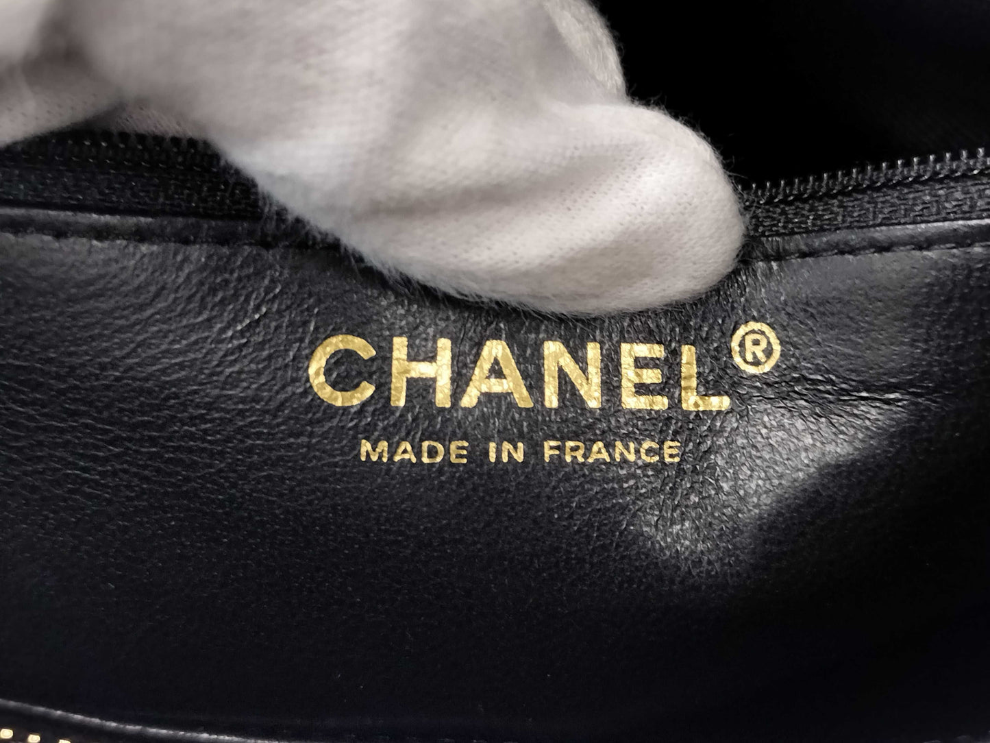 CHANEL Caviar Leather Reissue Tote Bag, Gold Hardware, Black, No. 10