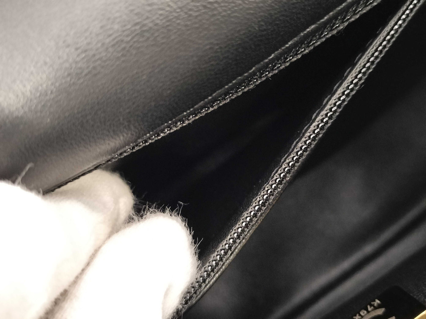 CHANEL Lambskin Heart Matelasse Chain Shoulder Bag with Serial Plate, Black