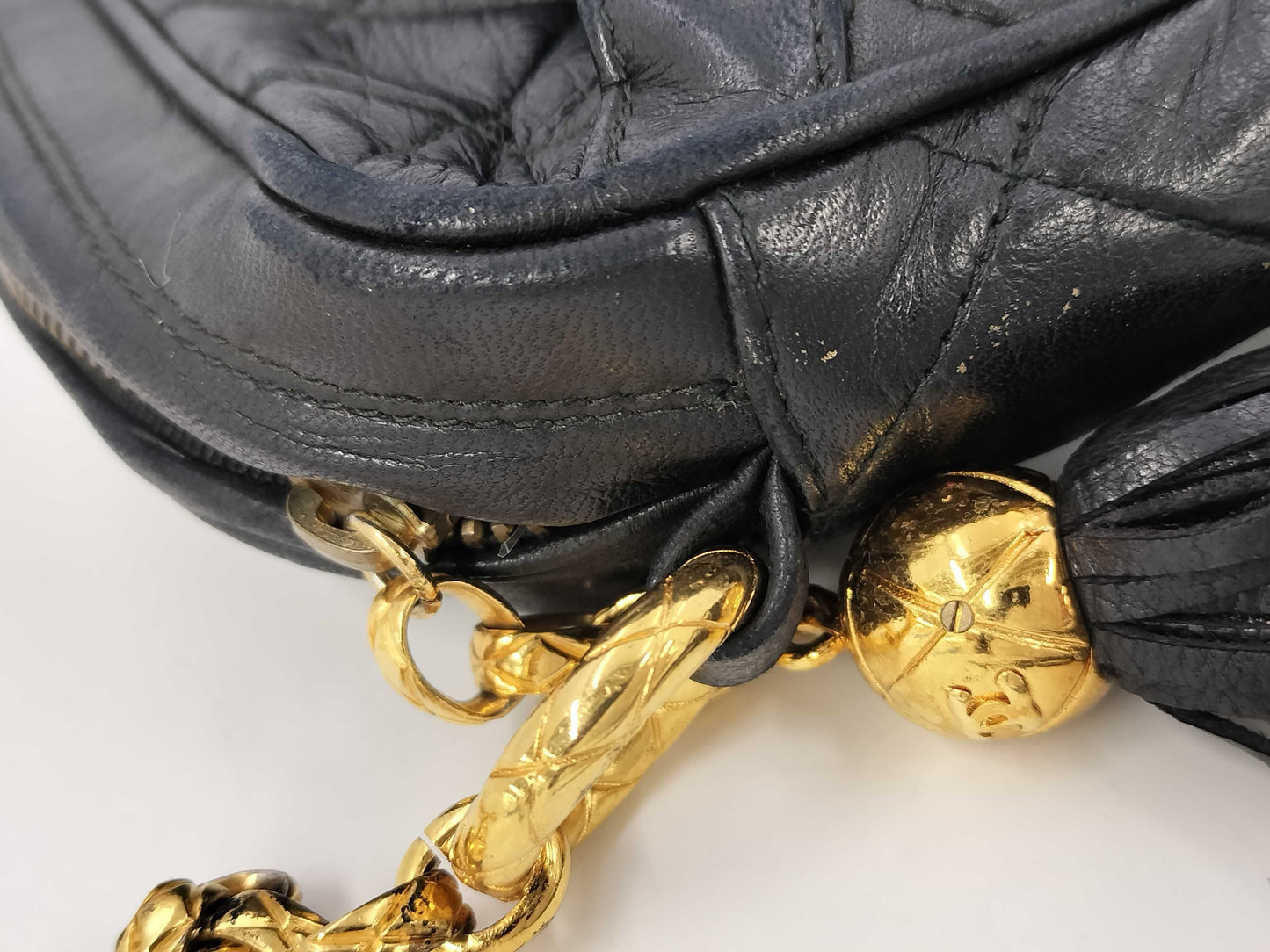 CHANEL Fringe Shoulder Bag with Seal, #1