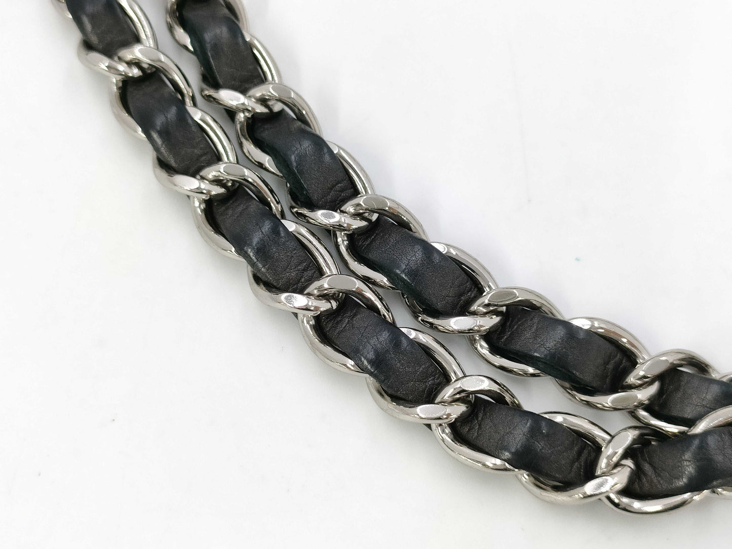 CHANEL CHANEL Chain Shoulder Bag, Gray, Silver Hardware, G Card, Seal, Quilted Shoulder Bag
