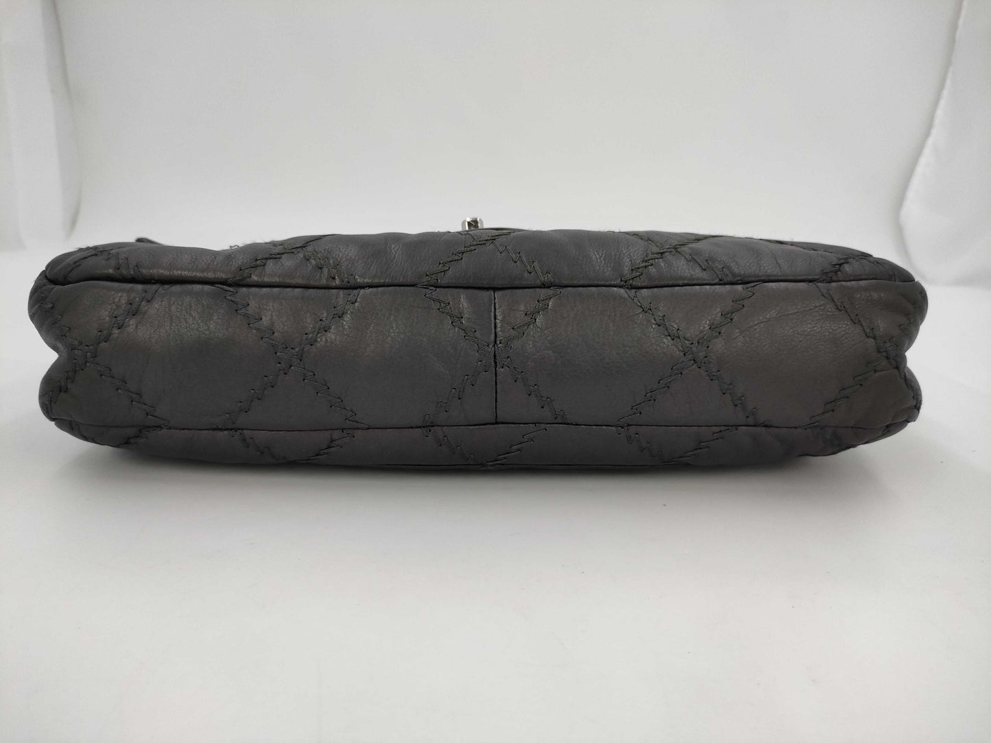 CHANEL CHANEL Chain Shoulder Bag, Gray, Silver Hardware, G Card, Seal, Quilted Shoulder Bag