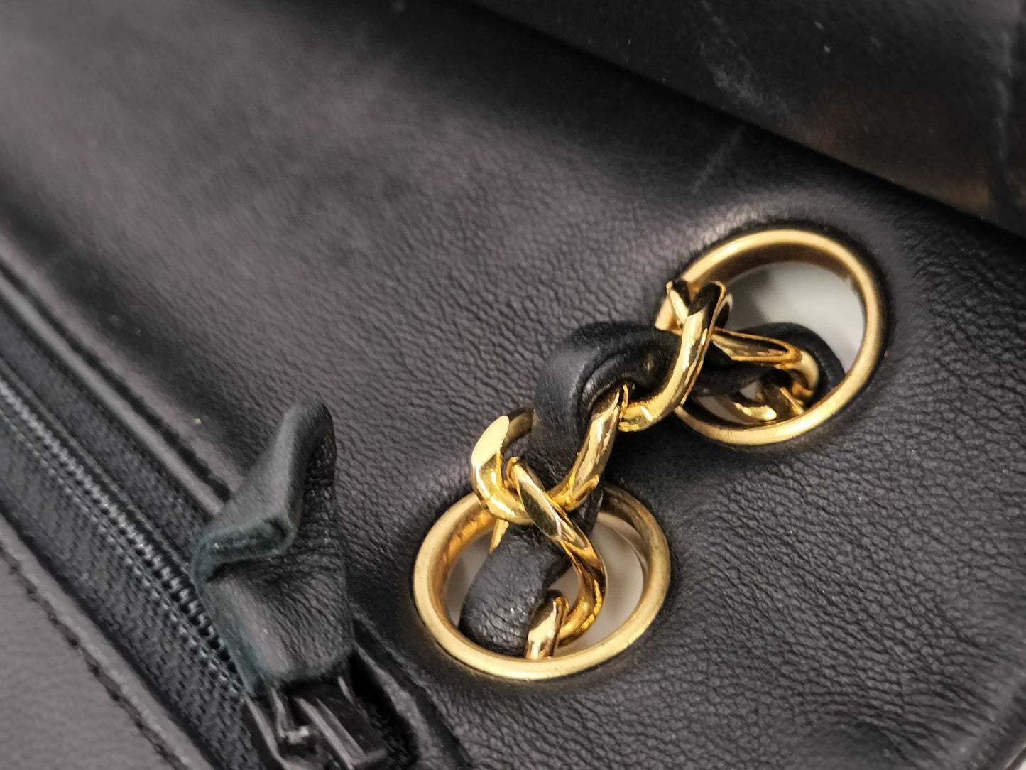 CHANEL Matelasse Lamb W-Flap 23 Chain Shoulder Bag