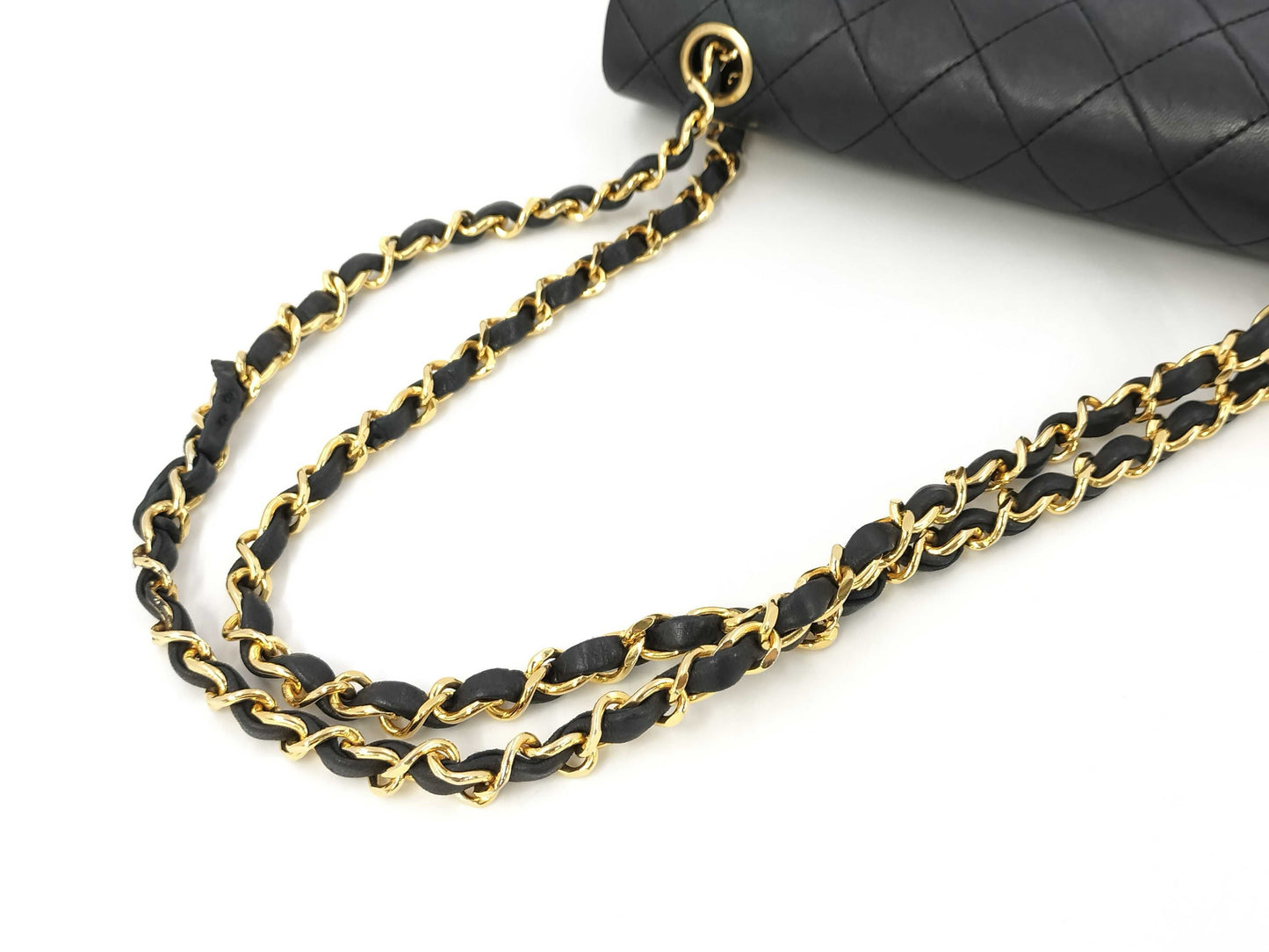 CHANEL Matelasse Lamb W-Flap 23 Chain Shoulder Bag