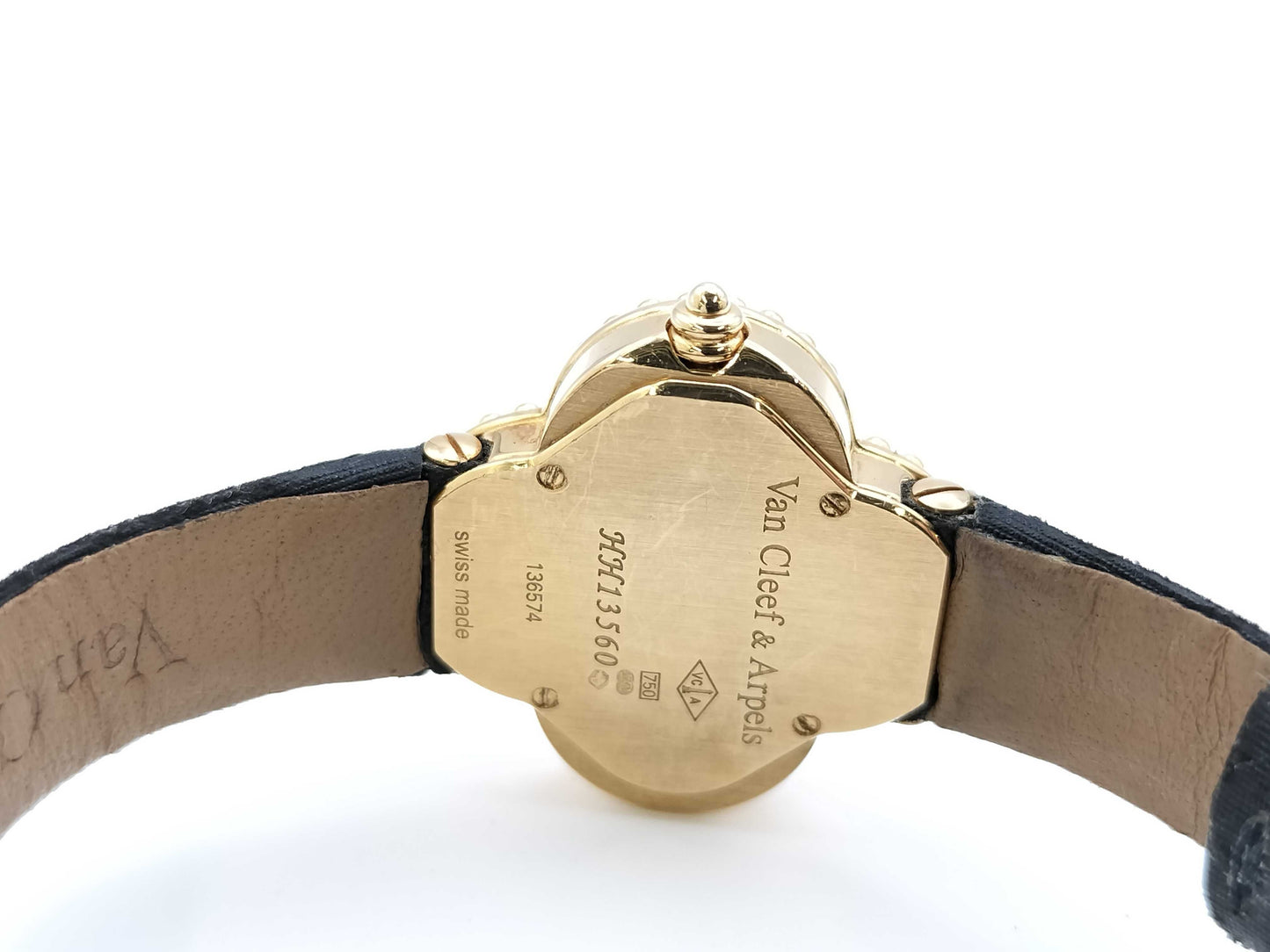 Van Cleef & Arpels Alhambra VCARD21900 136574 HH13560 Quartz 18K Onyx Women's Watch