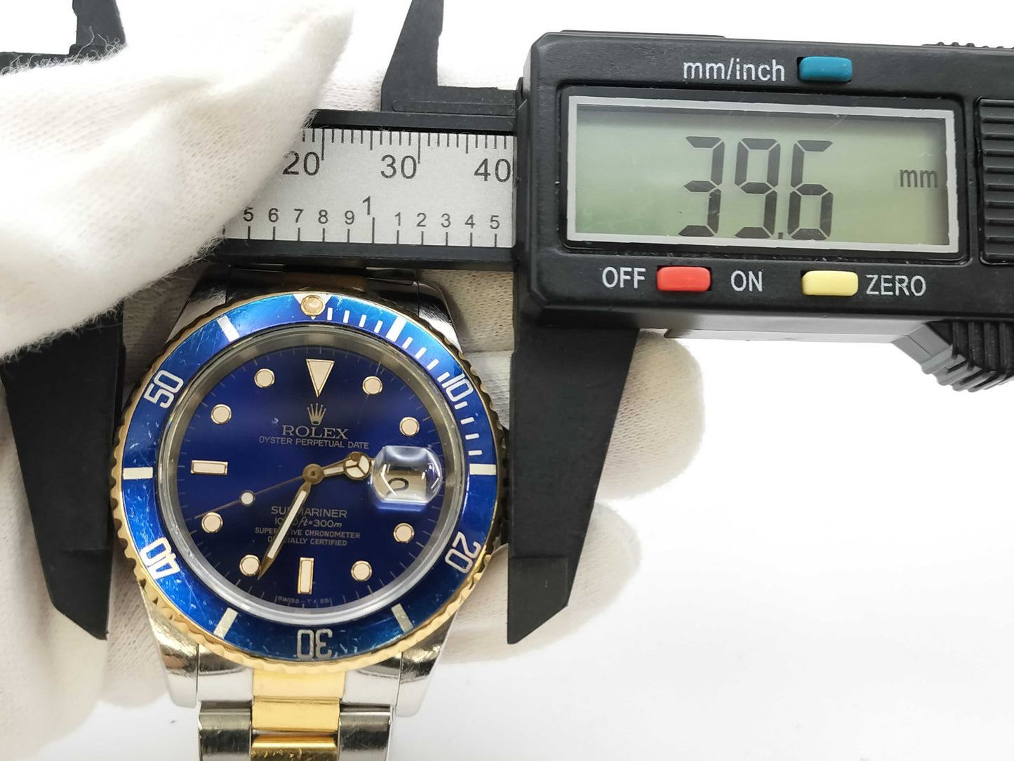 ROLEX Submariner 16613 E711243 Blue Dial Tritium Men's Watch