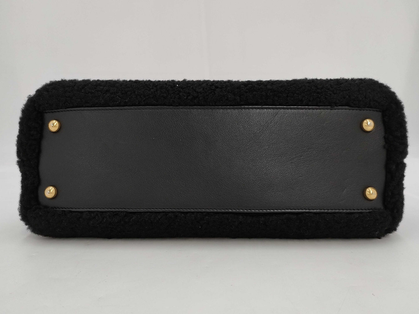 CHANEL Coco Handle 33 M Boa 2-Way Handbag, Black, Gold Hardware, 23284354, 23 Series, A92992, Handbag