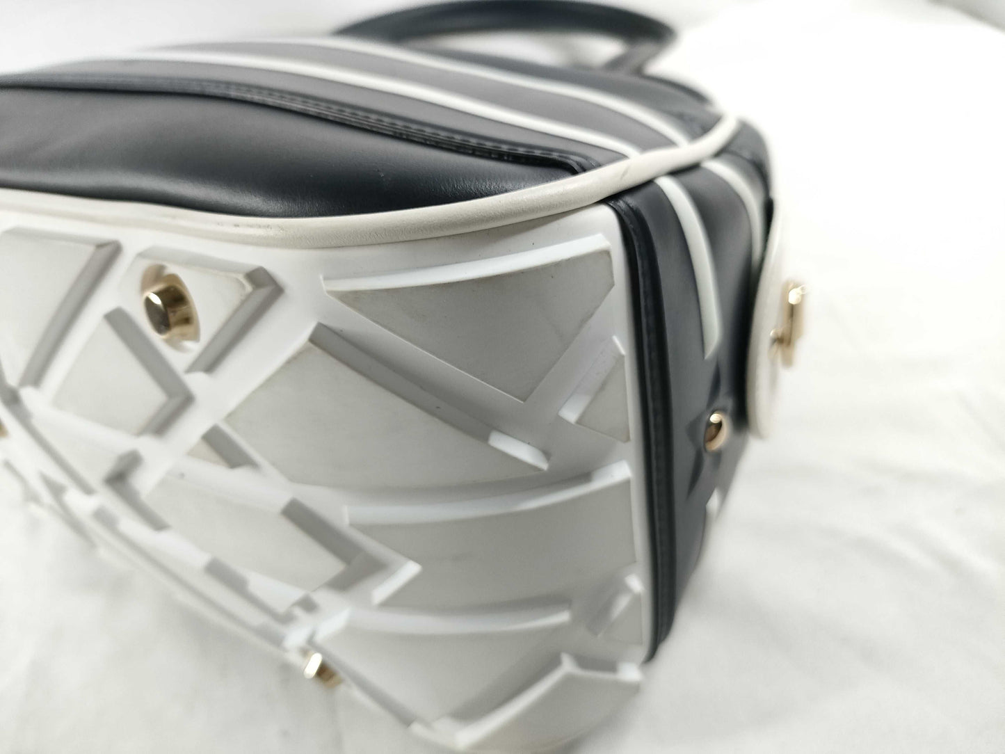 Dior Leather Bowling Boston Bag Boston Bag