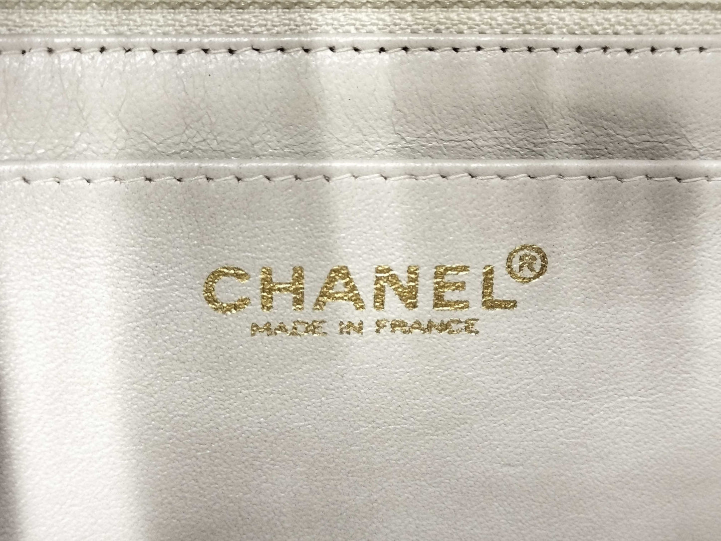 CHANEL Chocolate Bar Icon Charm Rum Chain Shoulder Bag with Sticker Card