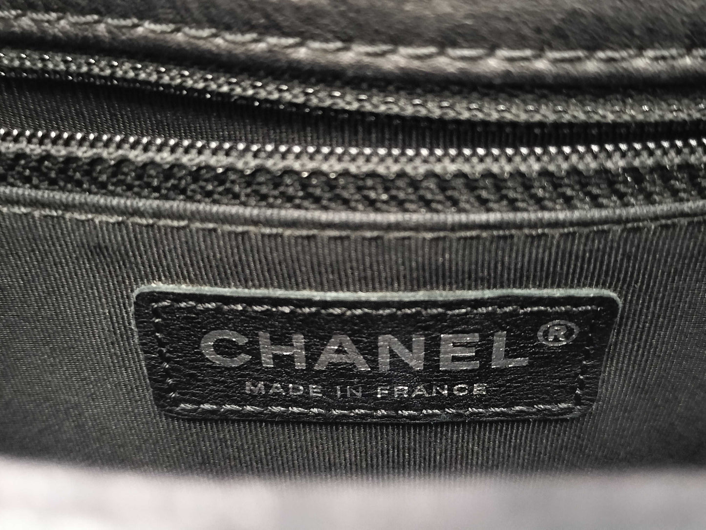 CHANEL Boy Chanel Lamb Floral Chain Shoulder Bag with Seal