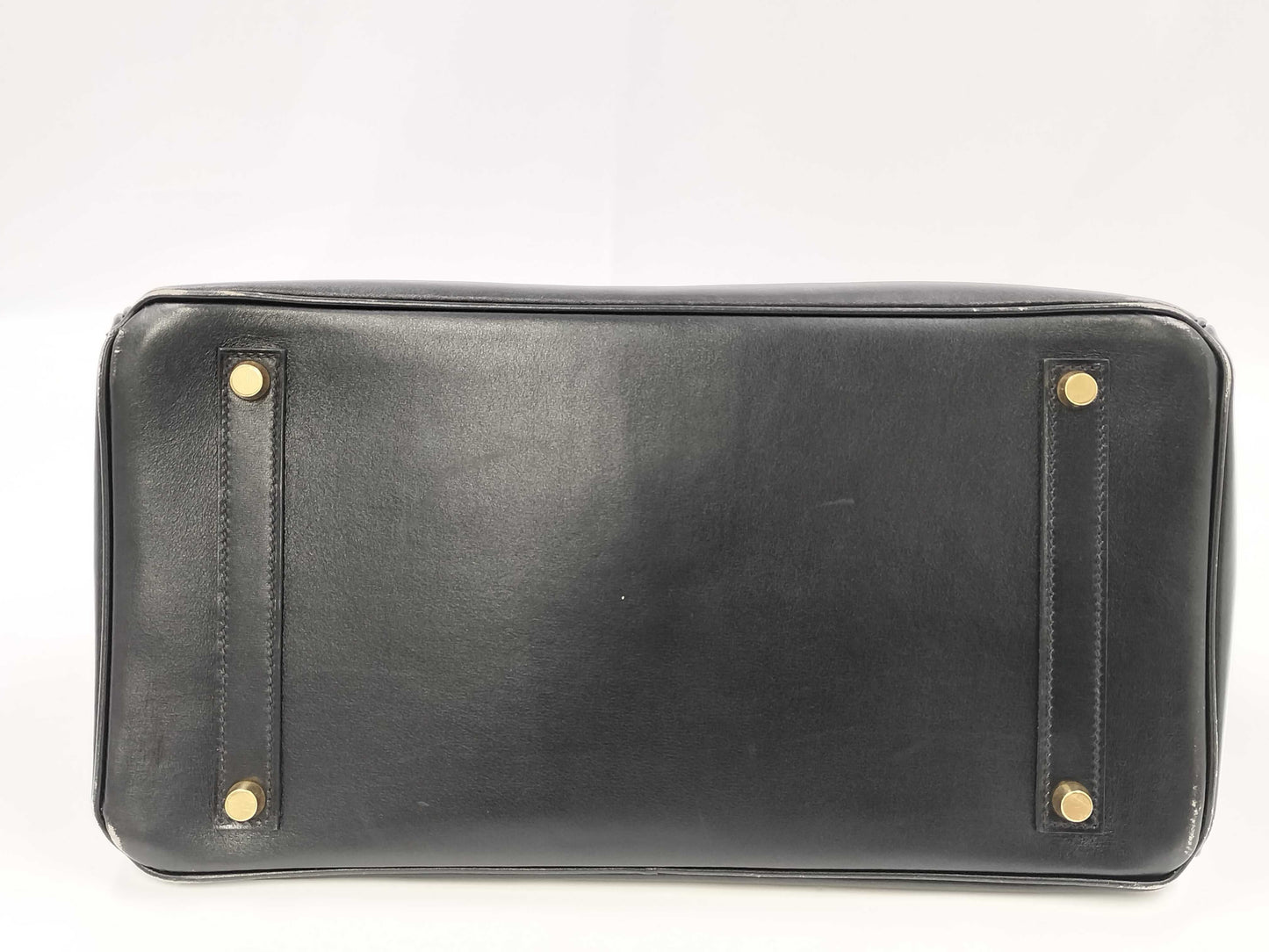 HERMES Birkin 35 □C Calfskin Black Handbag
