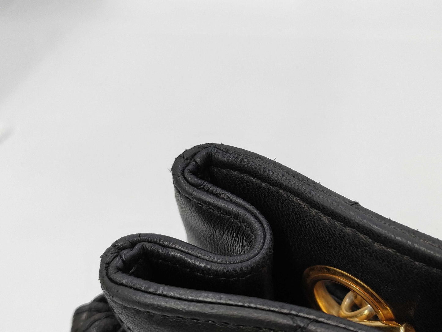 CHANEL Lambskin Matelasse Ball Charm Chain Shoulder Bag Black G Hardware Tote Bag