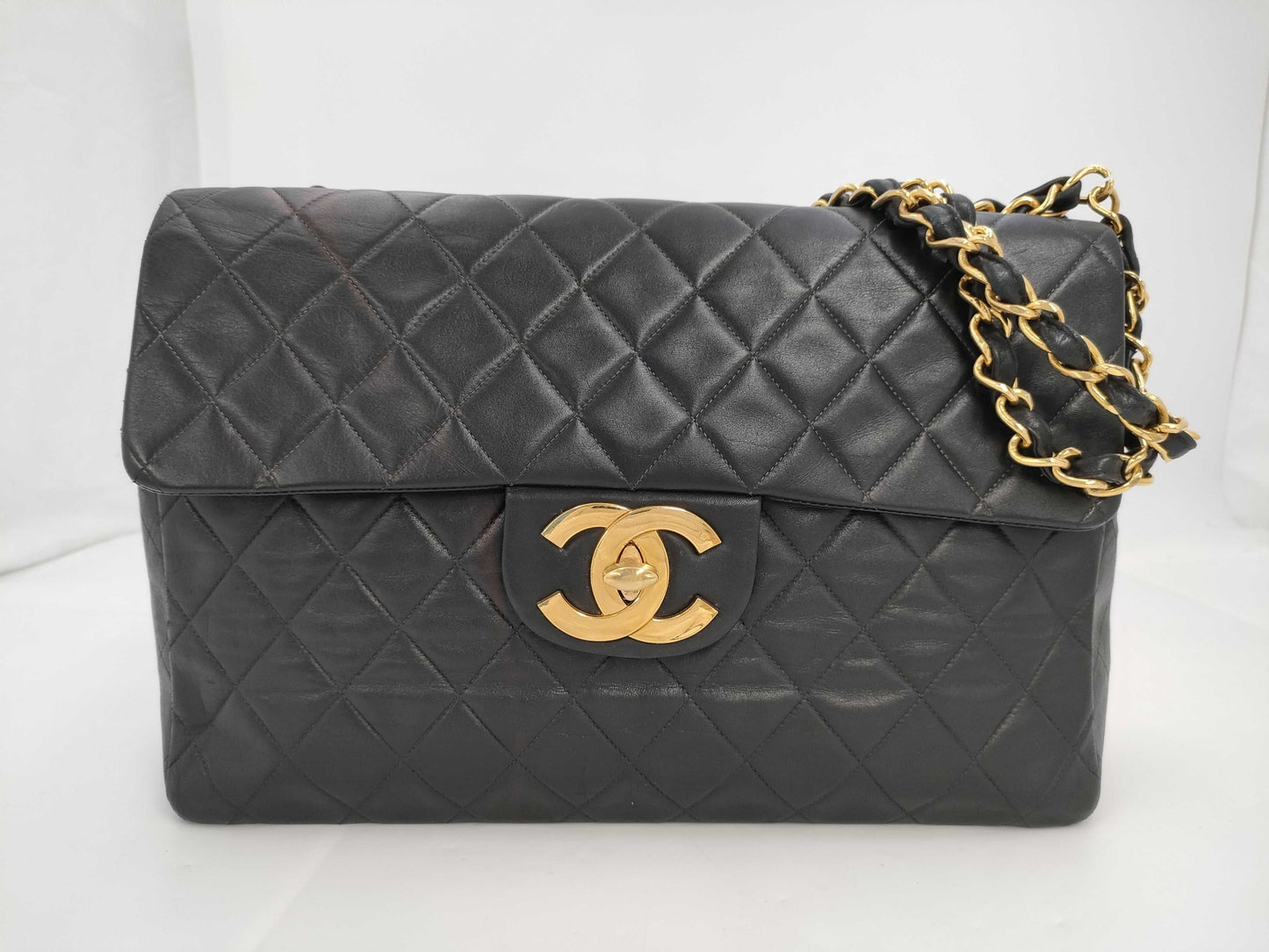 CHANEL Chanel Shoulder Bag Deca Matelasse Black Bag