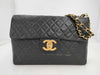 CHANEL Chanel Shoulder Bag Deca Matelasse Black Bag
