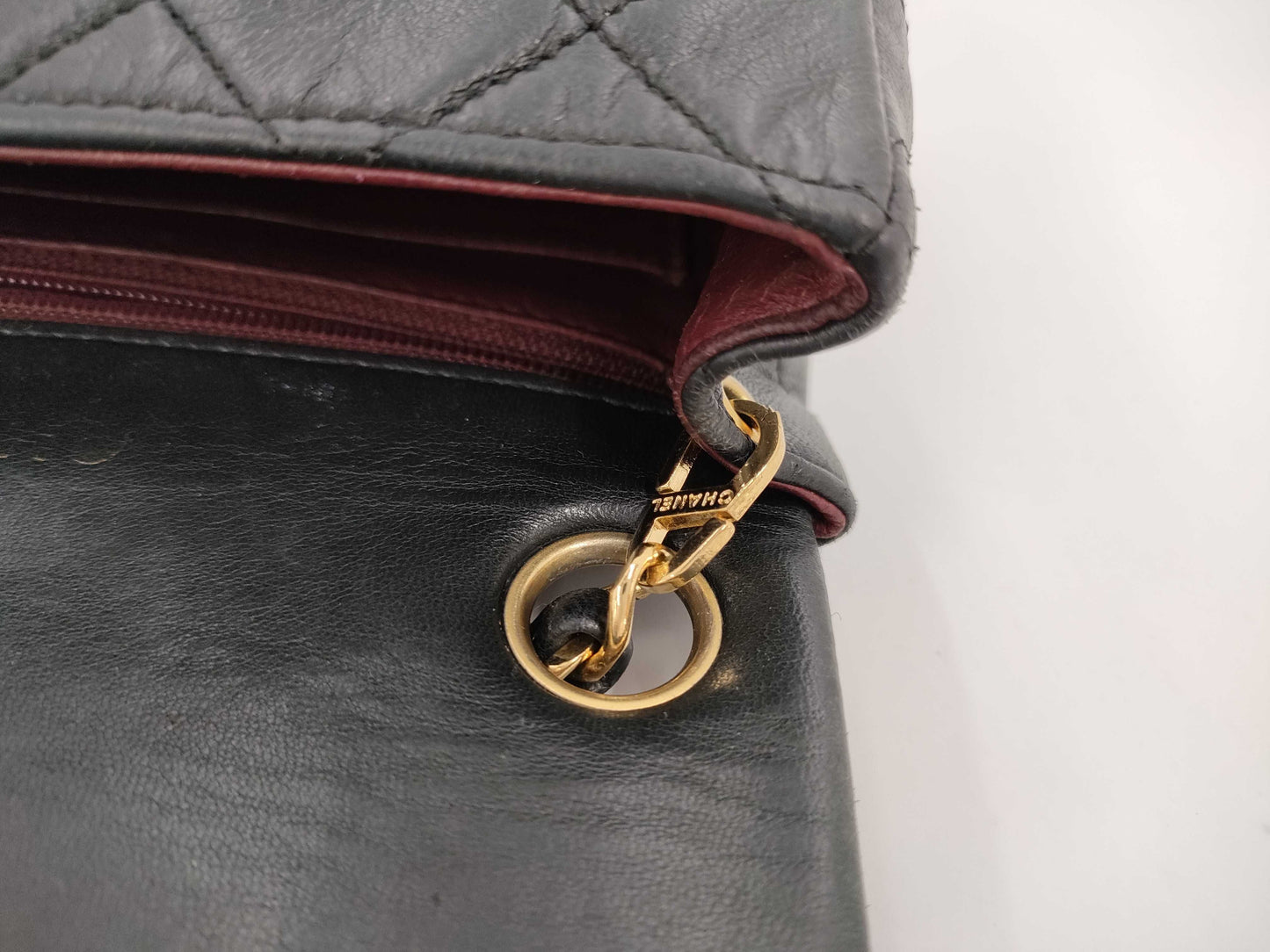 CHANEL Mini Matelasse Shoulder Bag, Black