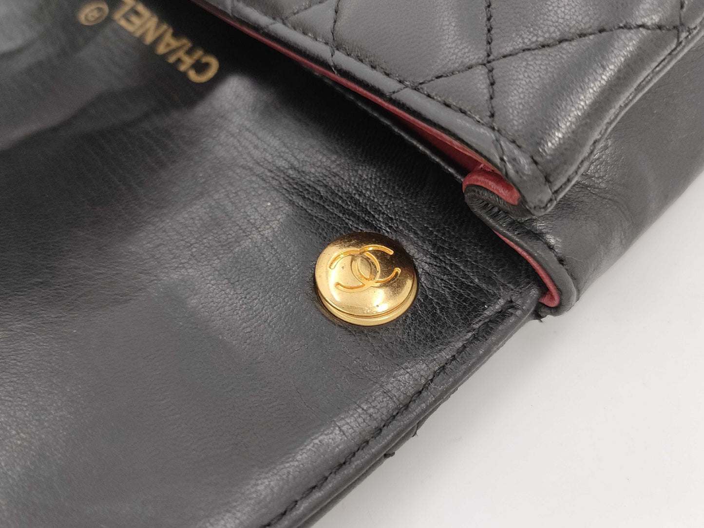 CHANEL Mini Matelasse Shoulder Bag, Black