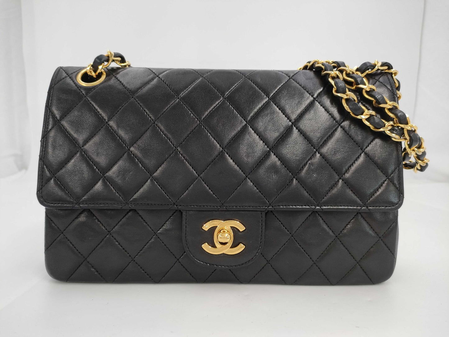 CHANEL Shoulder Bag W Flap Black Bag