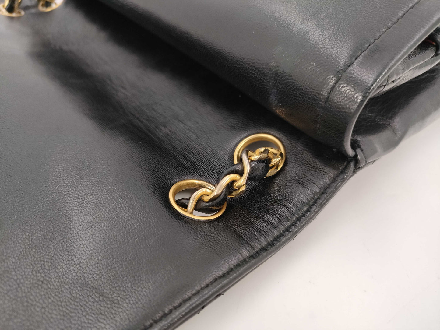 CHANEL Shoulder Bag W Flap Black Bag