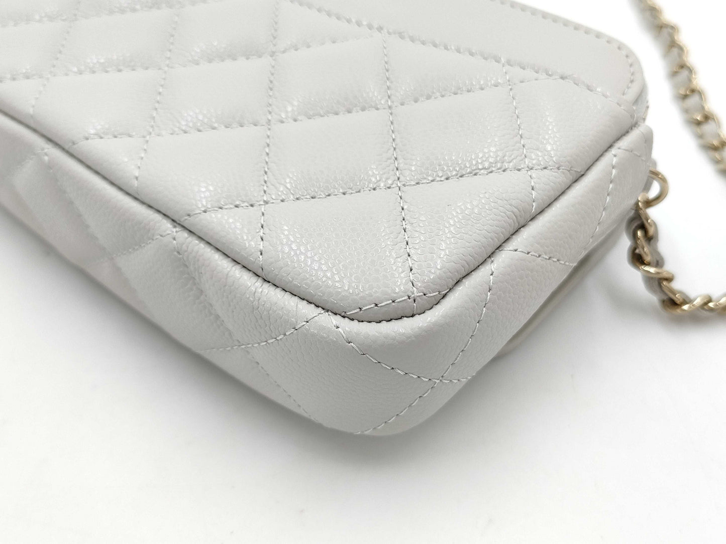 CHANEL AP2096 Matelasse Caviar Leather Chain Wallet with G Hardware Shoulder Bag