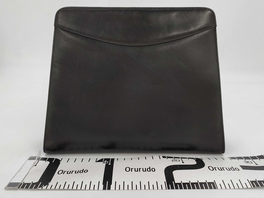 Salvatore Ferragamo Gancini Chain Shoulder Bag in Black Leather