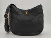 CHANEL Chain Shoulder Bag Hobo Bag Matelasse Lambskin Black Shoulder Bag
