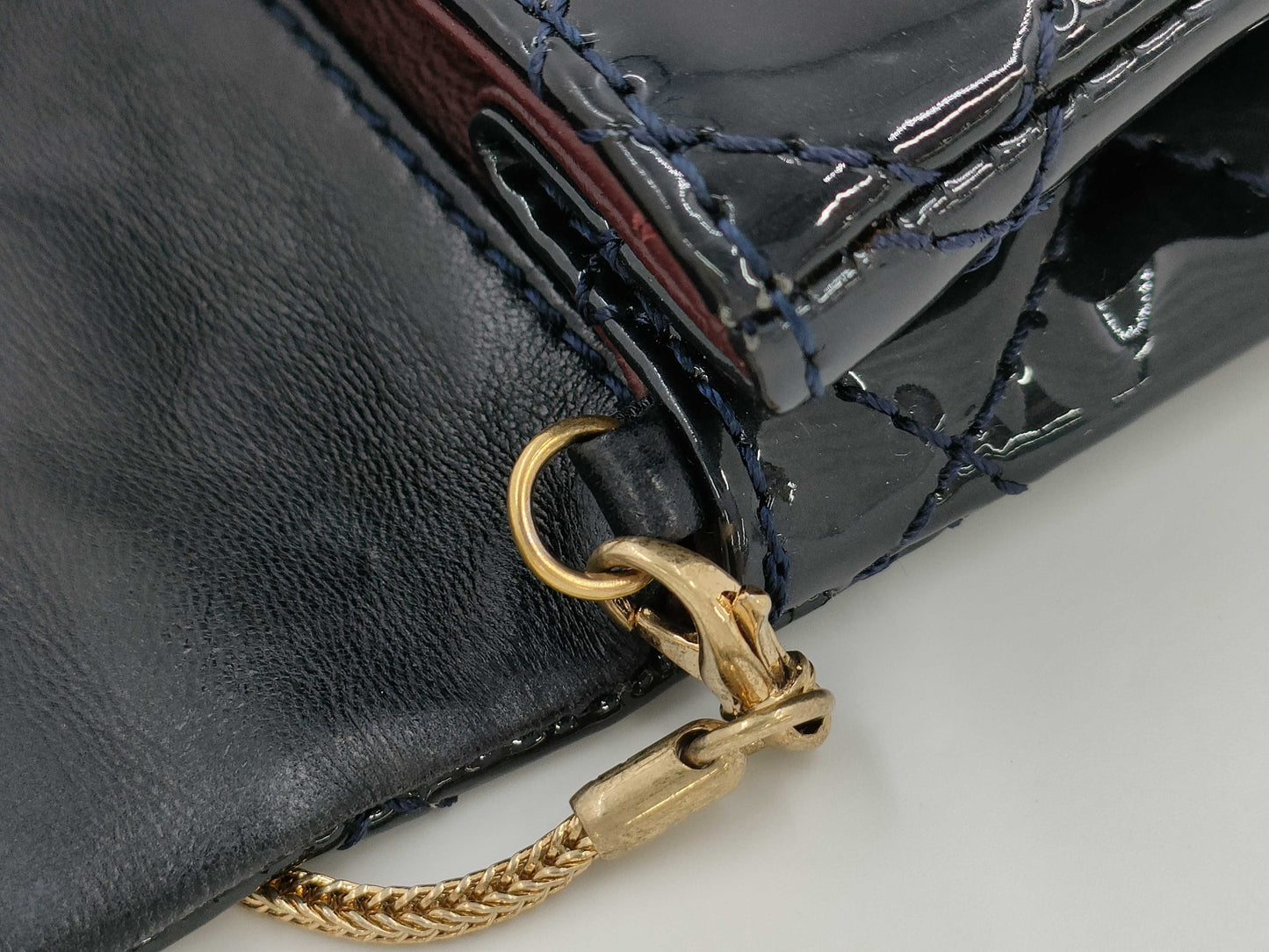 CHANEL 2.55 Chain Shoulder Bag, Navy