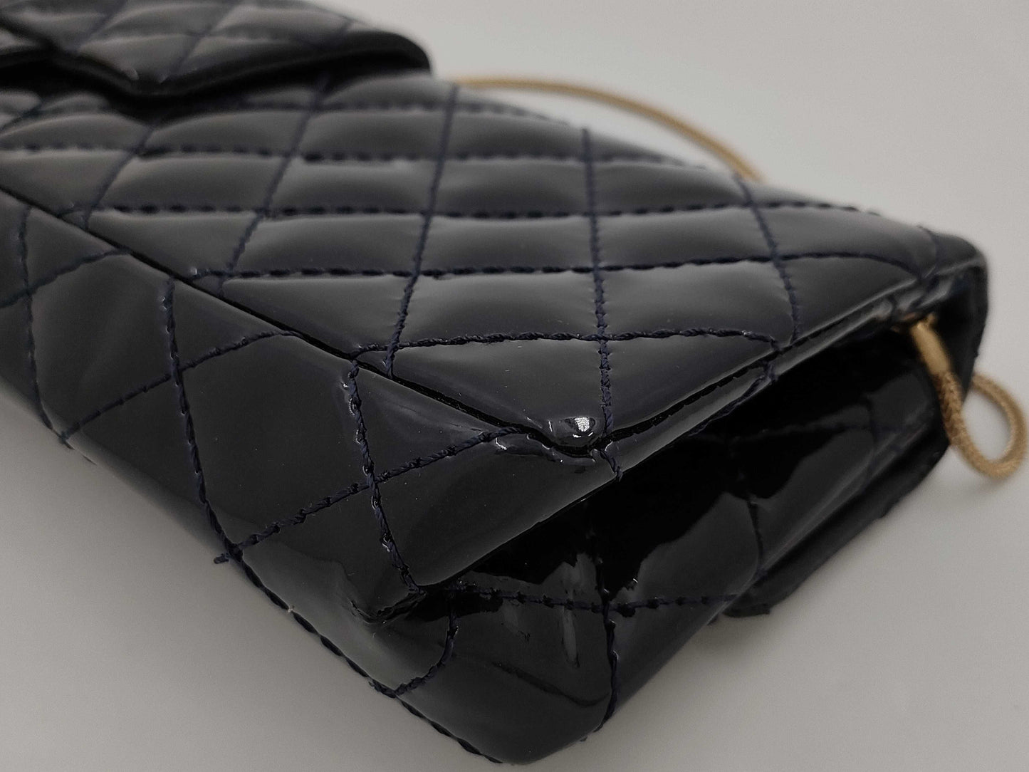 CHANEL 2.55 Chain Shoulder Bag, Navy