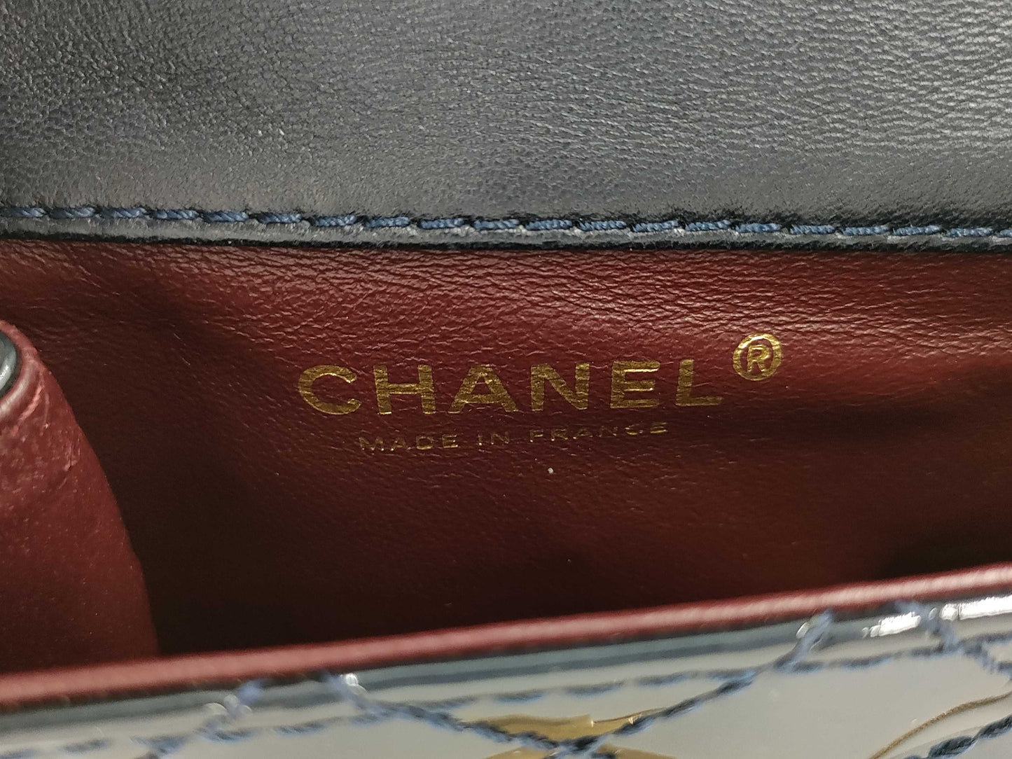 CHANEL 2.55 Chain Shoulder Bag, Navy