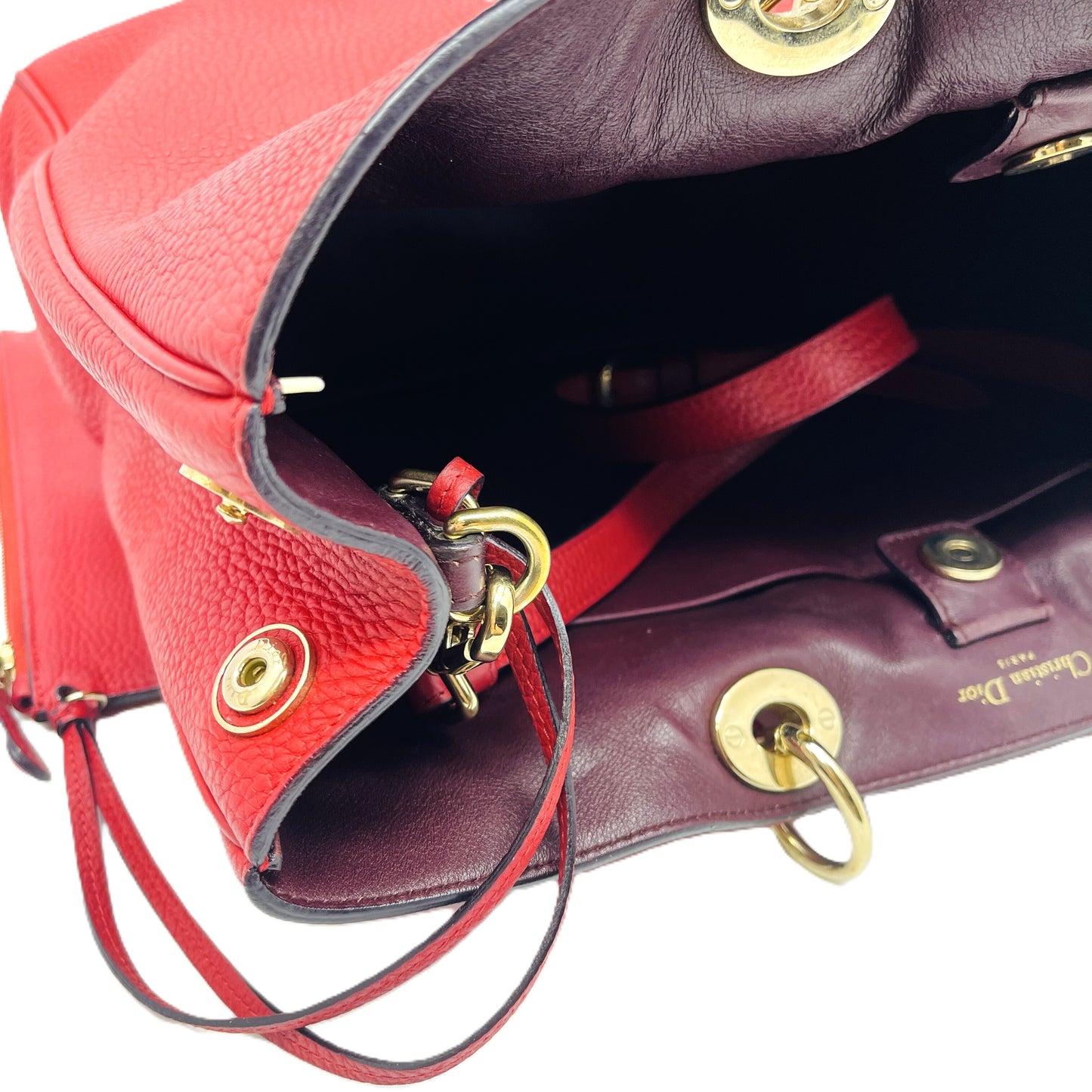 Dior Christian Dior Diorissimo 2-Way Shoulder Bag with Pouch