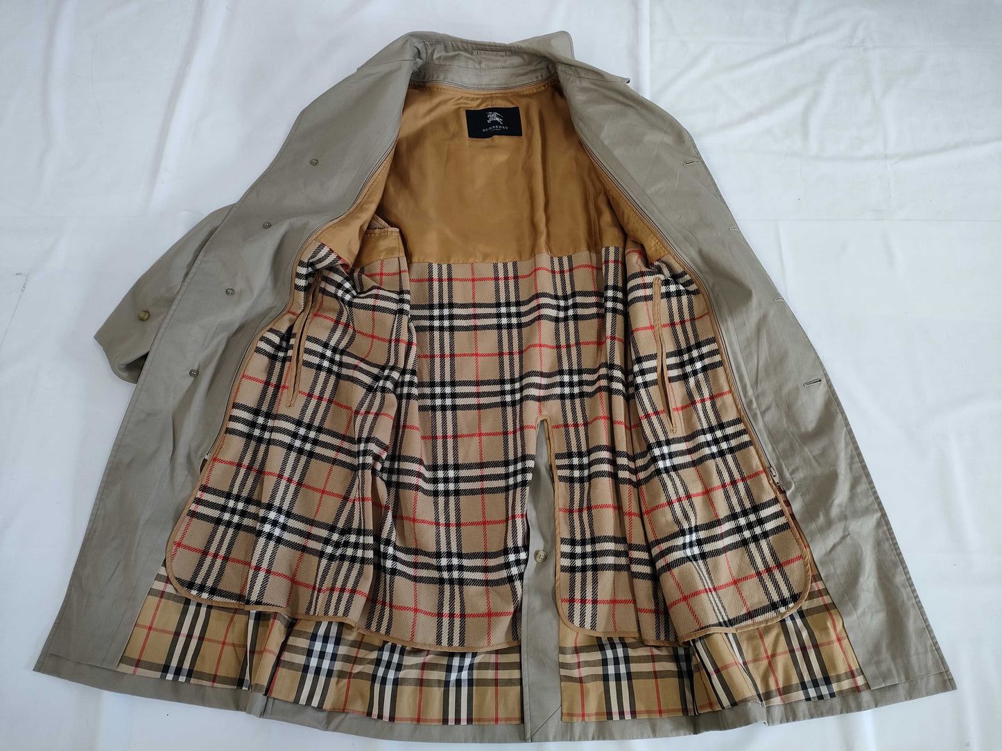 BURBERRY London Nova Check Lined Balcony Coat