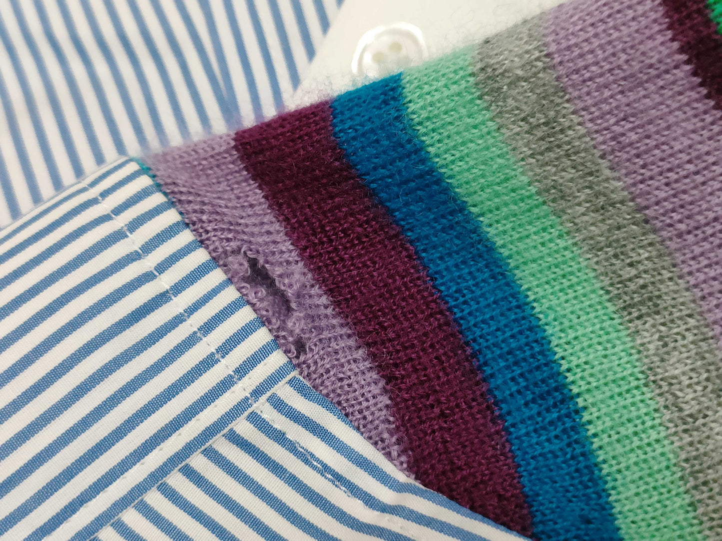 TORU ICHO Knit Switch Design Shirt