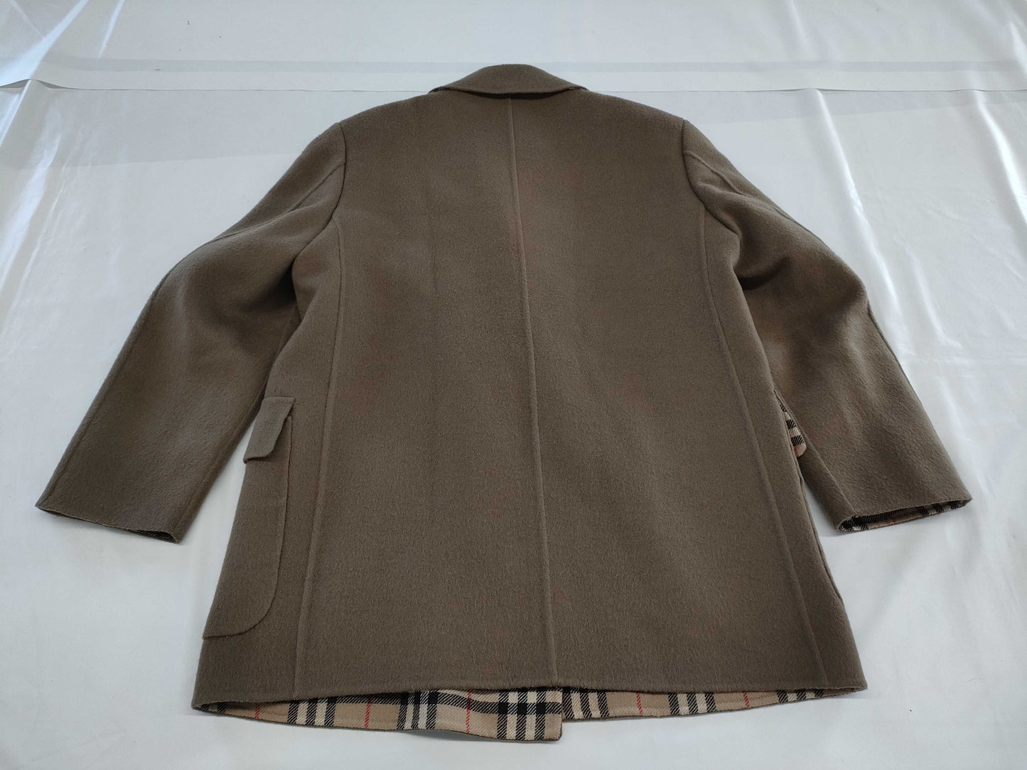 BURBERRY Nova Check Double-Face Cashmere Coat