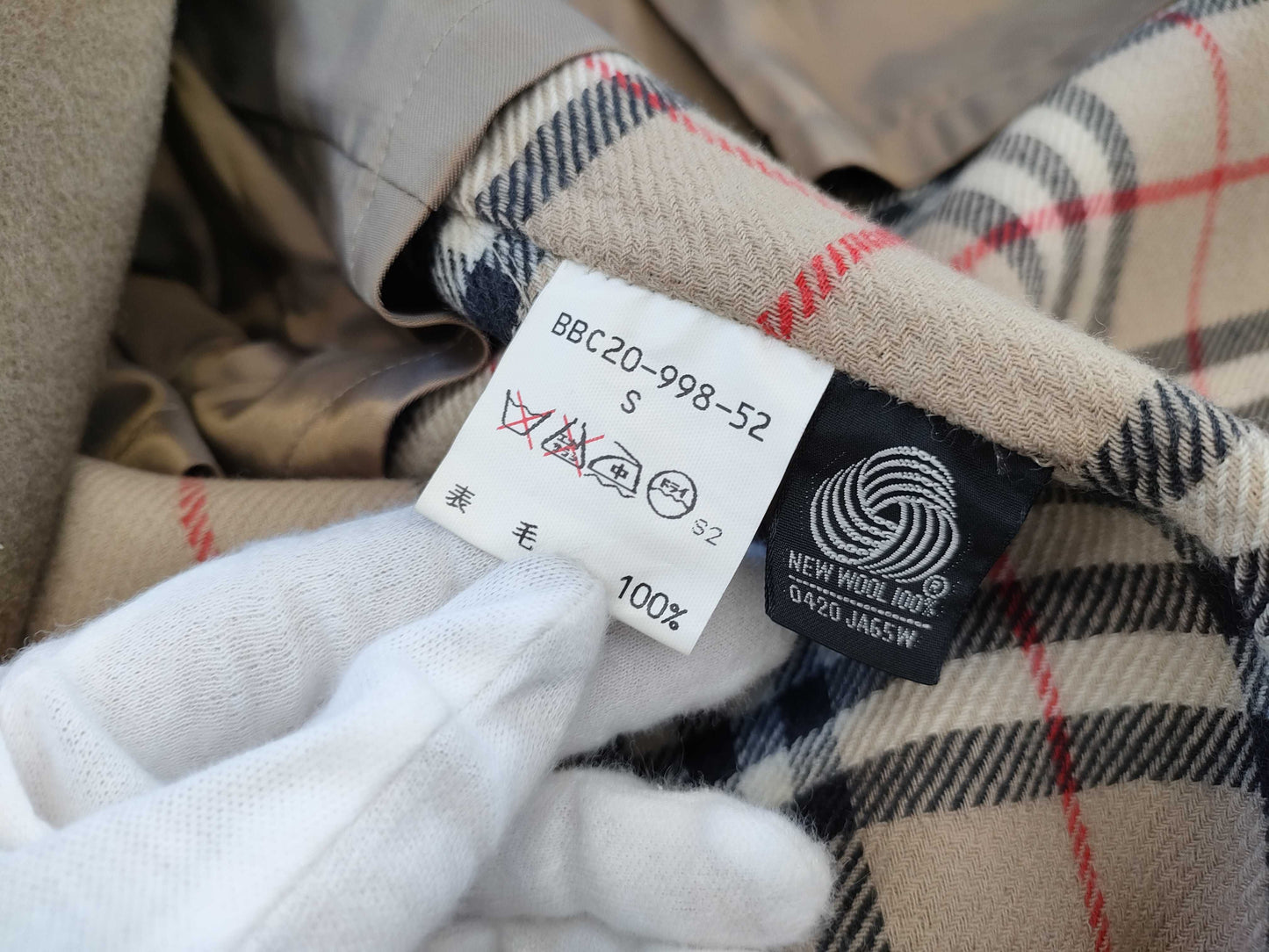 BURBERRY Nova Check Double-Face Cashmere Coat