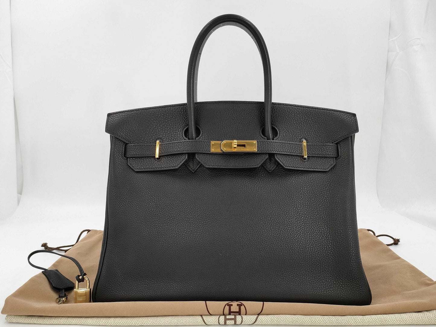 HERMES HERMES Birkin 35 Black Handbag