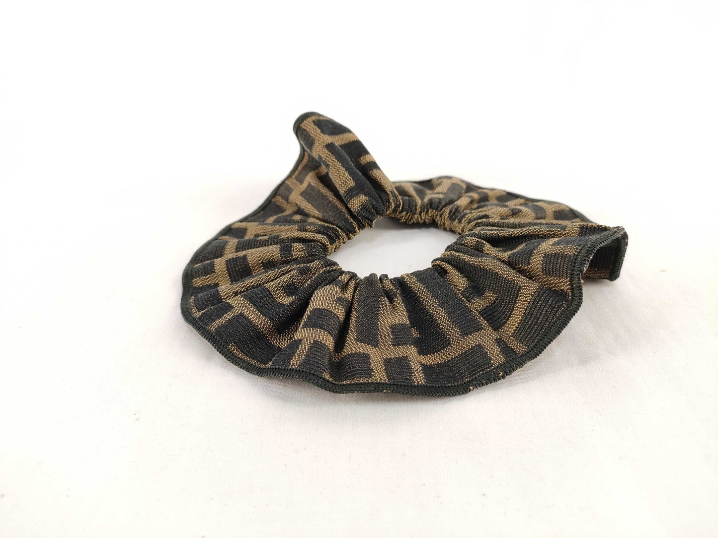 FENDI Zucca Hair Tie Scrunchie Hair Accessory