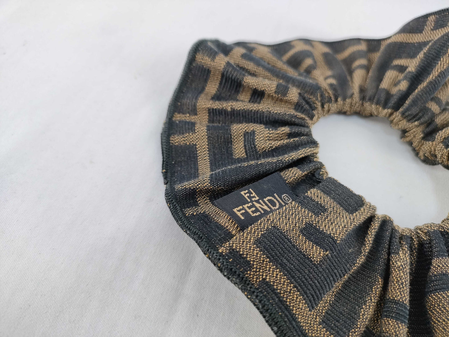 FENDI Zucca Hair Tie Scrunchie Hair Accessory
