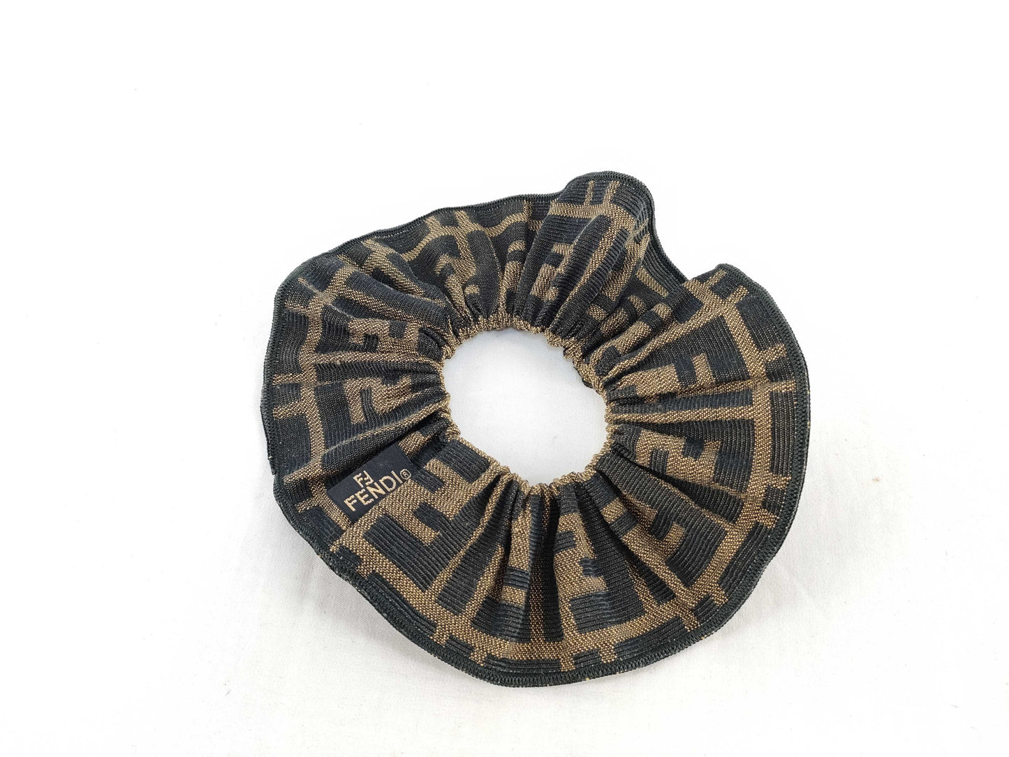 FENDI Zucca Hair Tie Scrunchie Hair Accessory