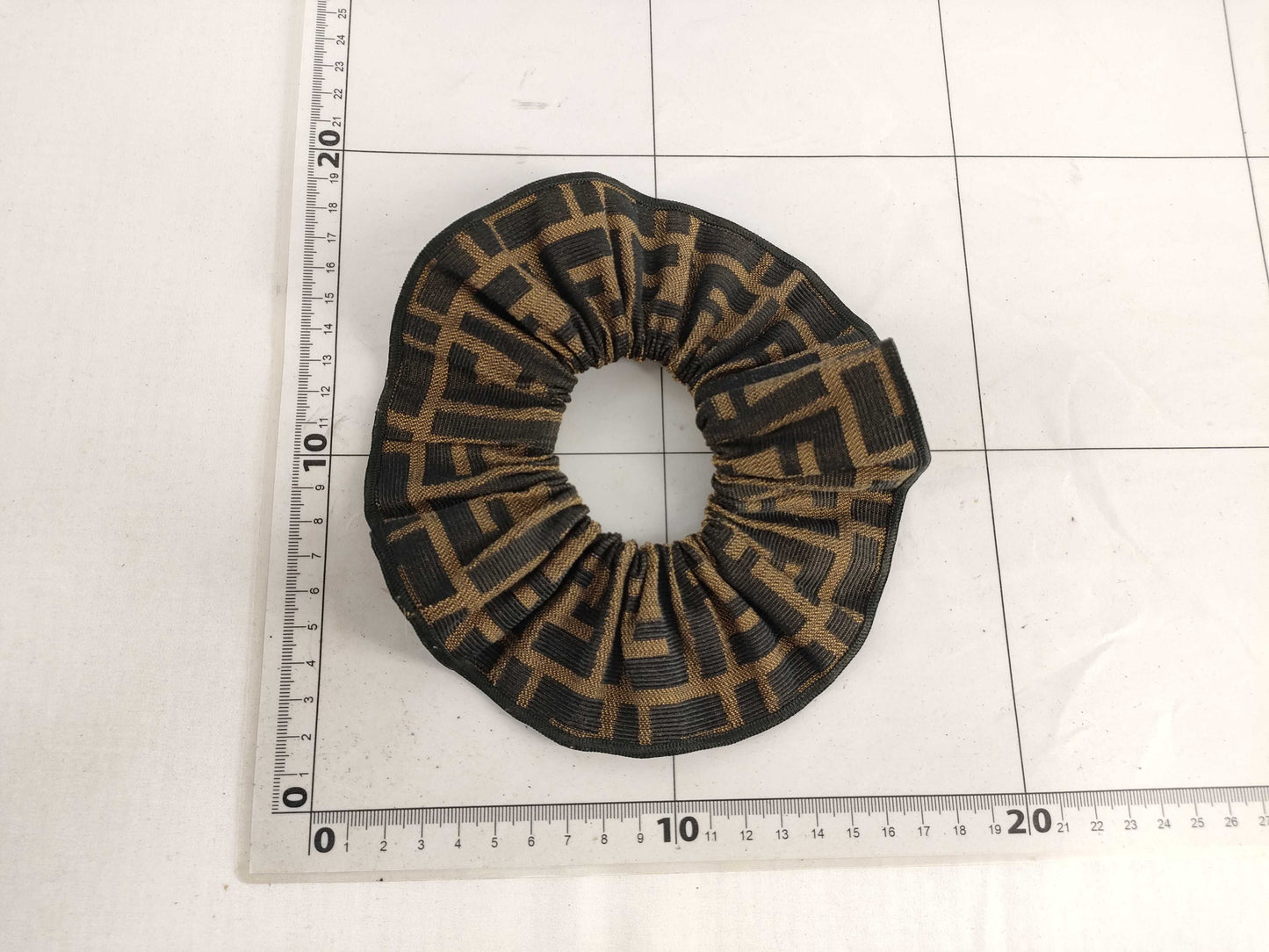 FENDI Zucca Hair Tie Scrunchie Hair Accessory