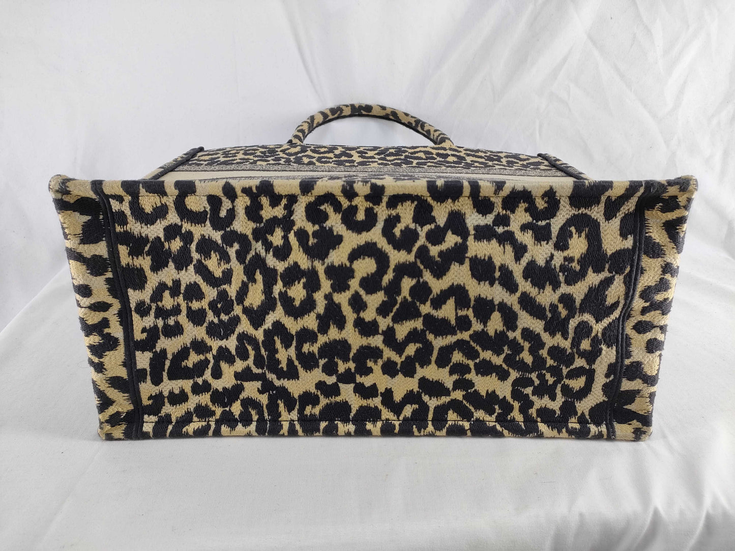 Dior Christian Dior Book Tote Leopard Print Tote Bag