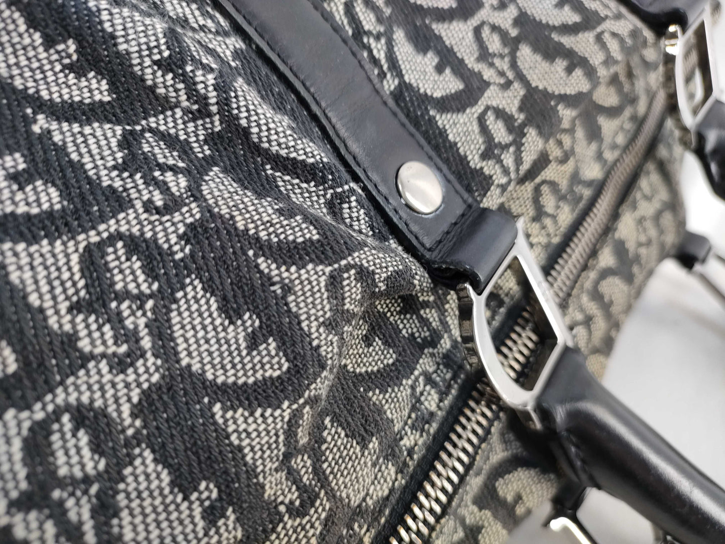 Dior Trotter Christian Dior Trotter Handbag Boston Bag Black Handbag