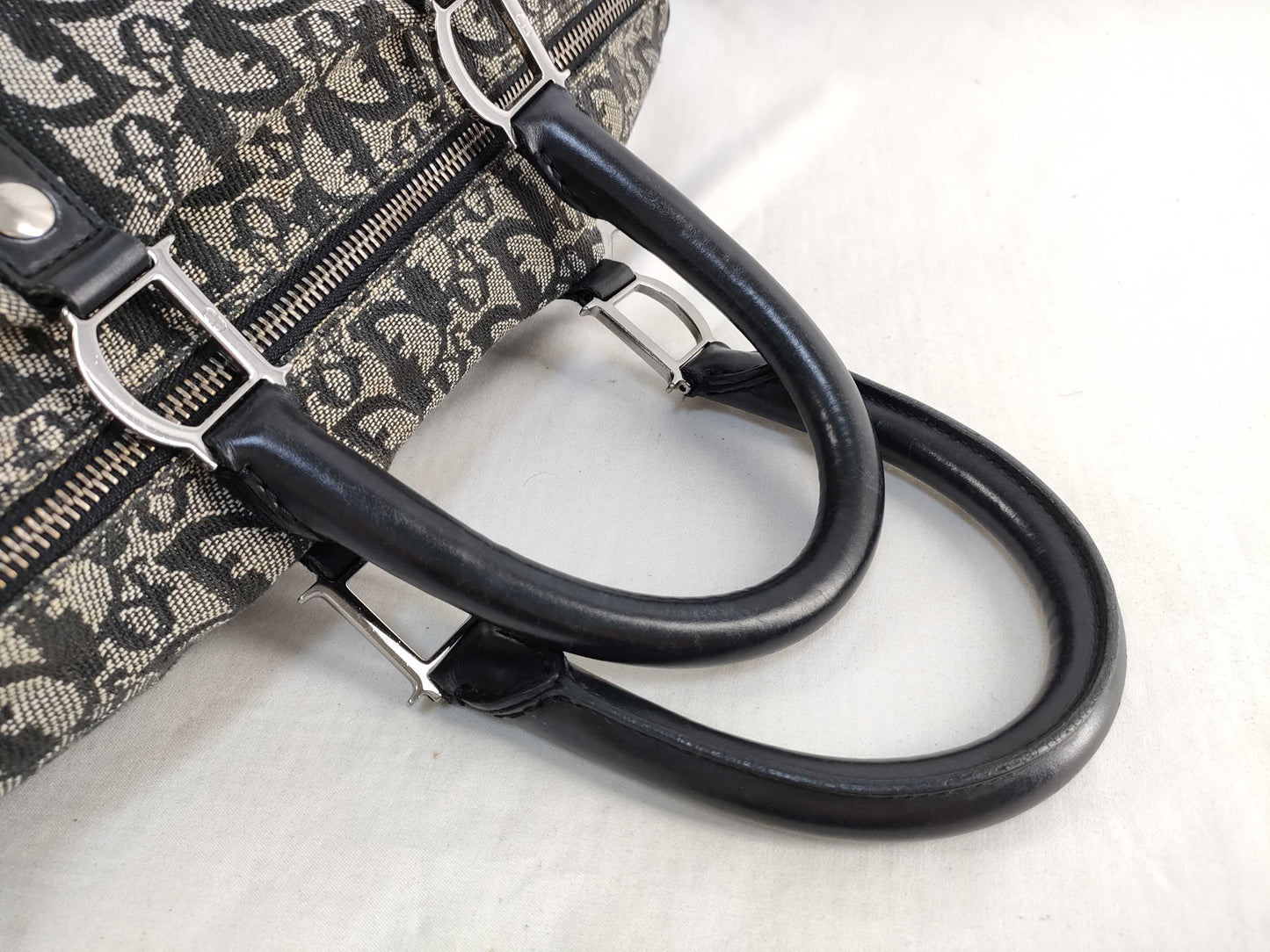 Dior Trotter Christian Dior Trotter Handbag Boston Bag Black Handbag