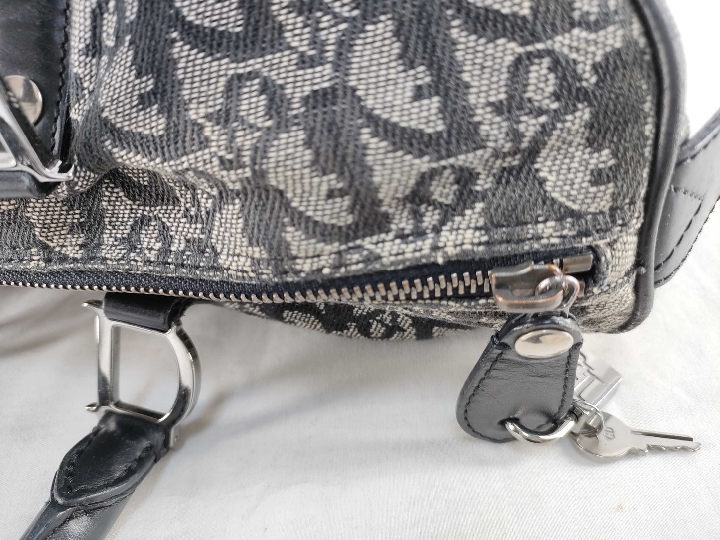 Dior Trotter Christian Dior Trotter Handbag Boston Bag Black Handbag