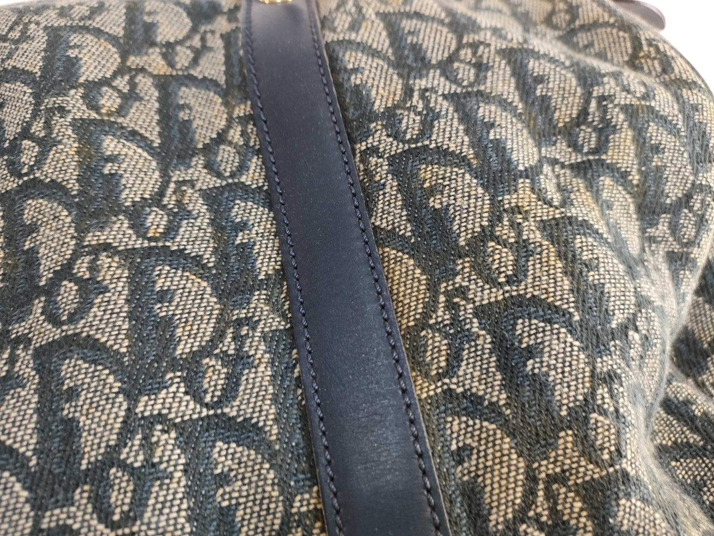 Dior Trotter Christian Dior Trotter Handbag Boston Bag Blue Handbag