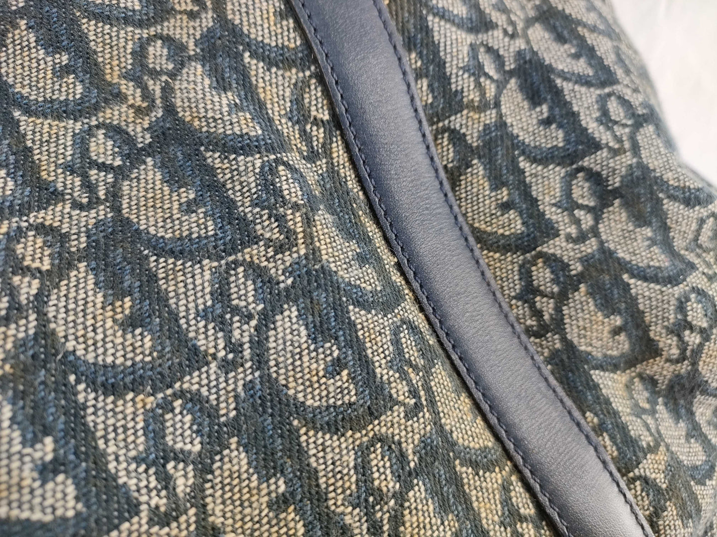 Dior Trotter Christian Dior Trotter Handbag Boston Bag Blue Handbag