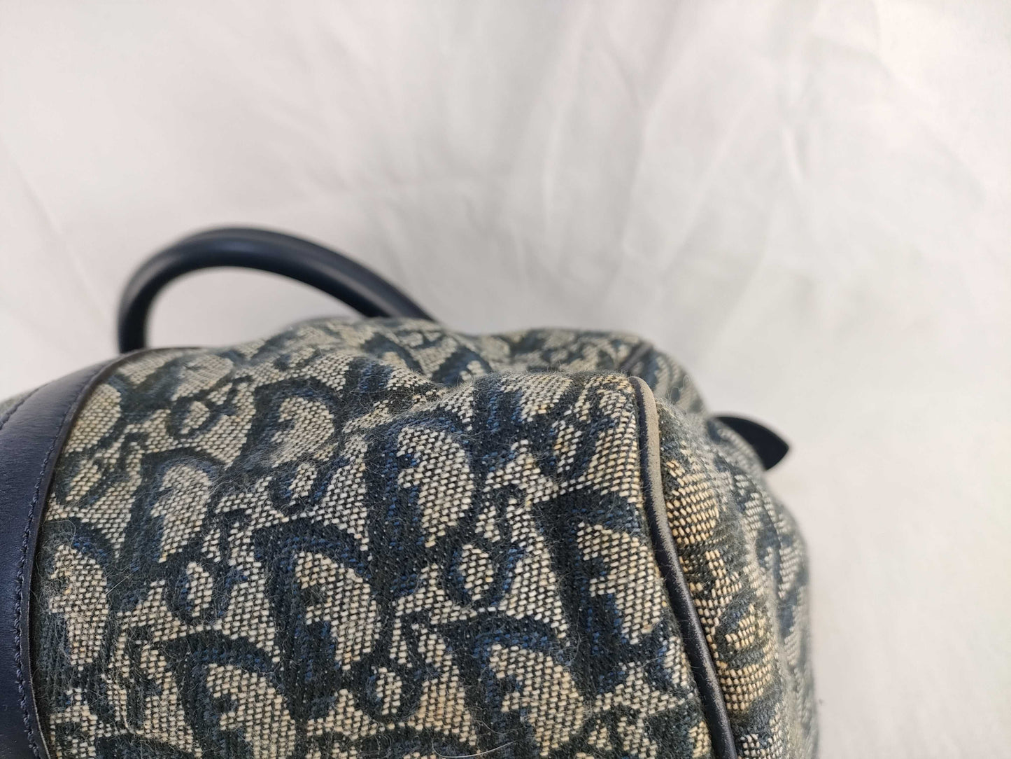 Dior Trotter Christian Dior Trotter Handbag Boston Bag Blue Handbag