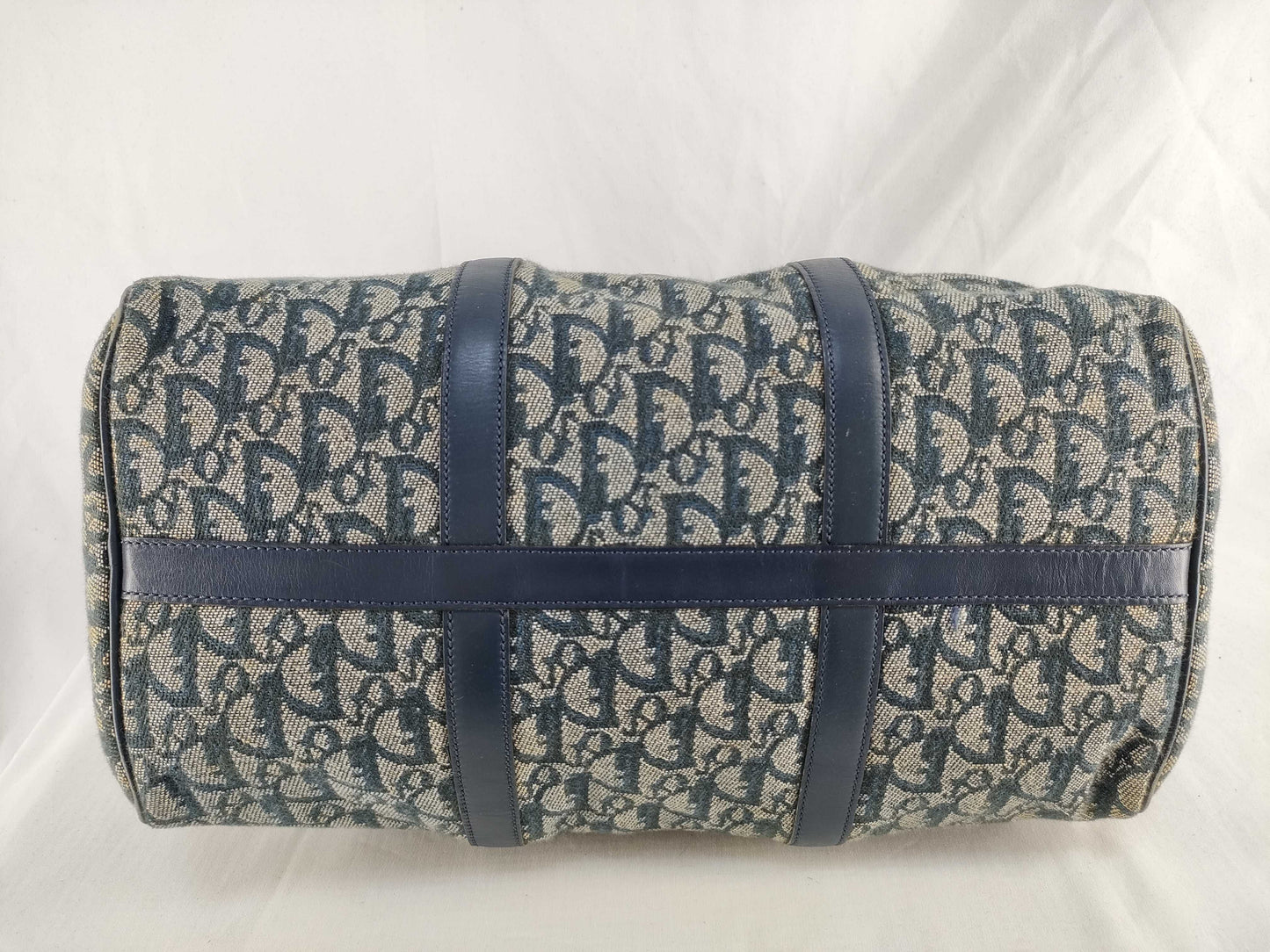 Dior Trotter Christian Dior Trotter Handbag Boston Bag Blue Handbag